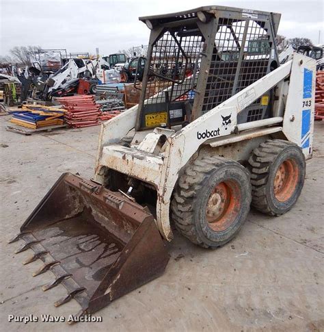 bobcat skid steer loaders 743 1988 kubota v1702ba dsl|bobcat skid steer 743.